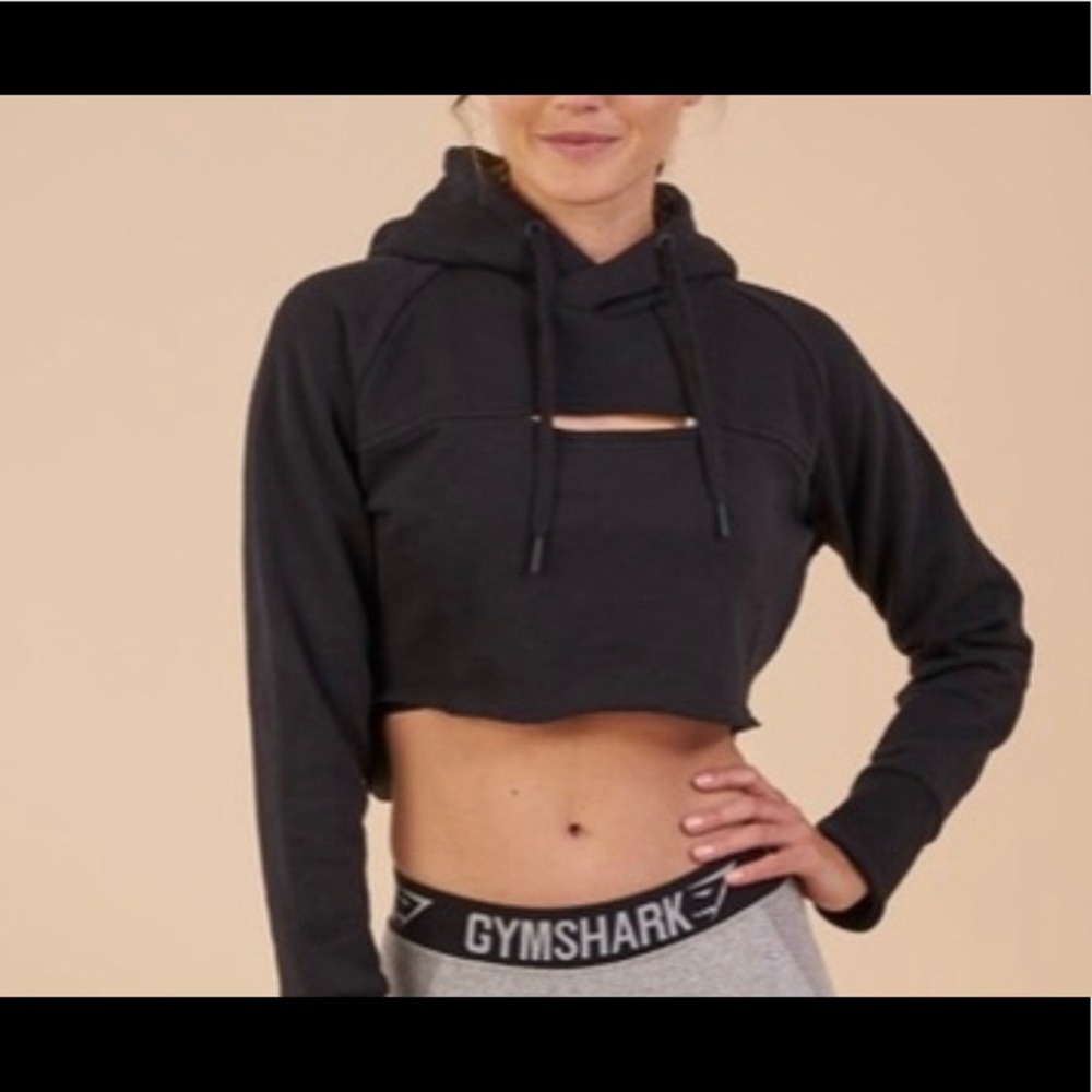 Gym shark super Crop hoodie